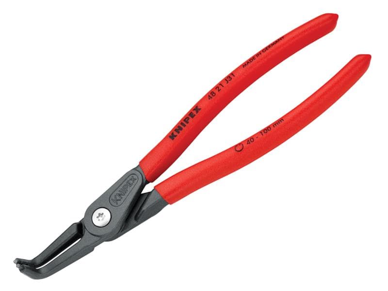 Knipex 48 21 J31 SB Precision Circlip Pliers Internal 90° Bent 40-100Mm J31