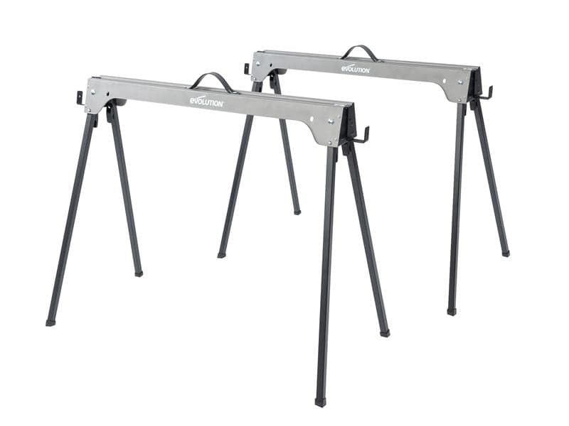 Evolution 005-0003 Metal Folding Sawhorse Stand (Twin Pack)