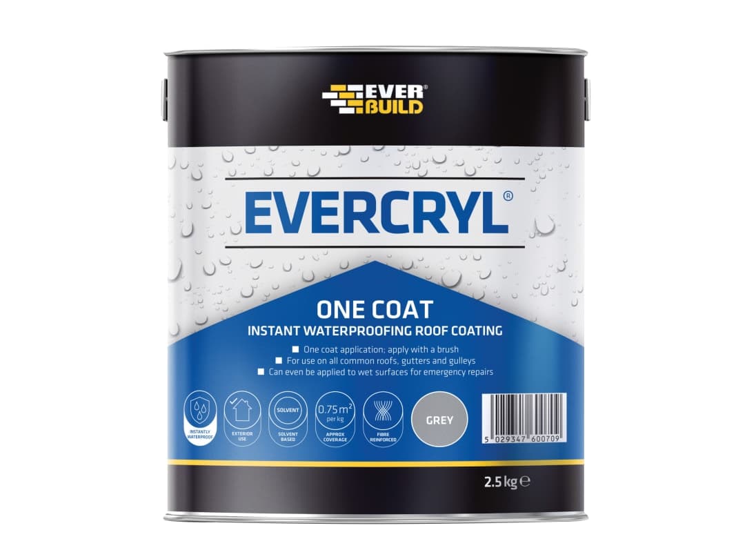 Everbuild Sika EVERCRYL® One Coat Grey 2.5kg 851478