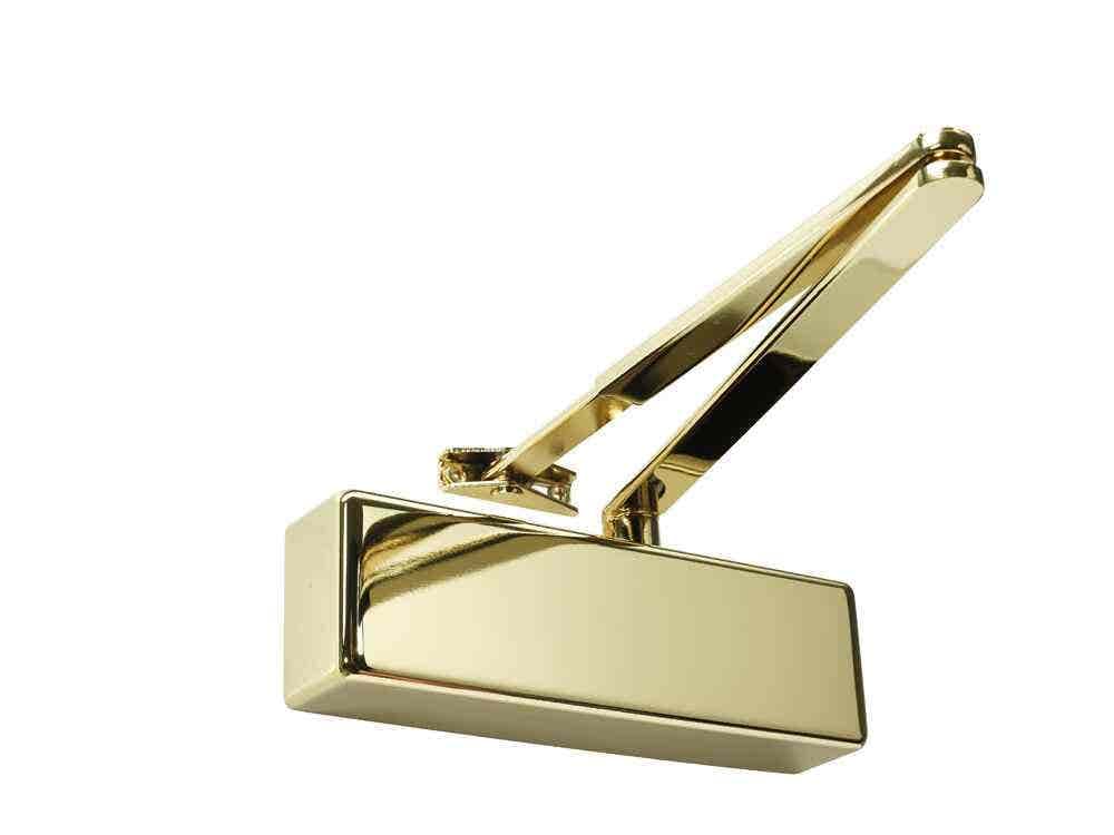 Rutland TS3204 Power Size Scissor Fire Rated Arm Door Closer - EN3/4 - Soft Line - Polished Brass