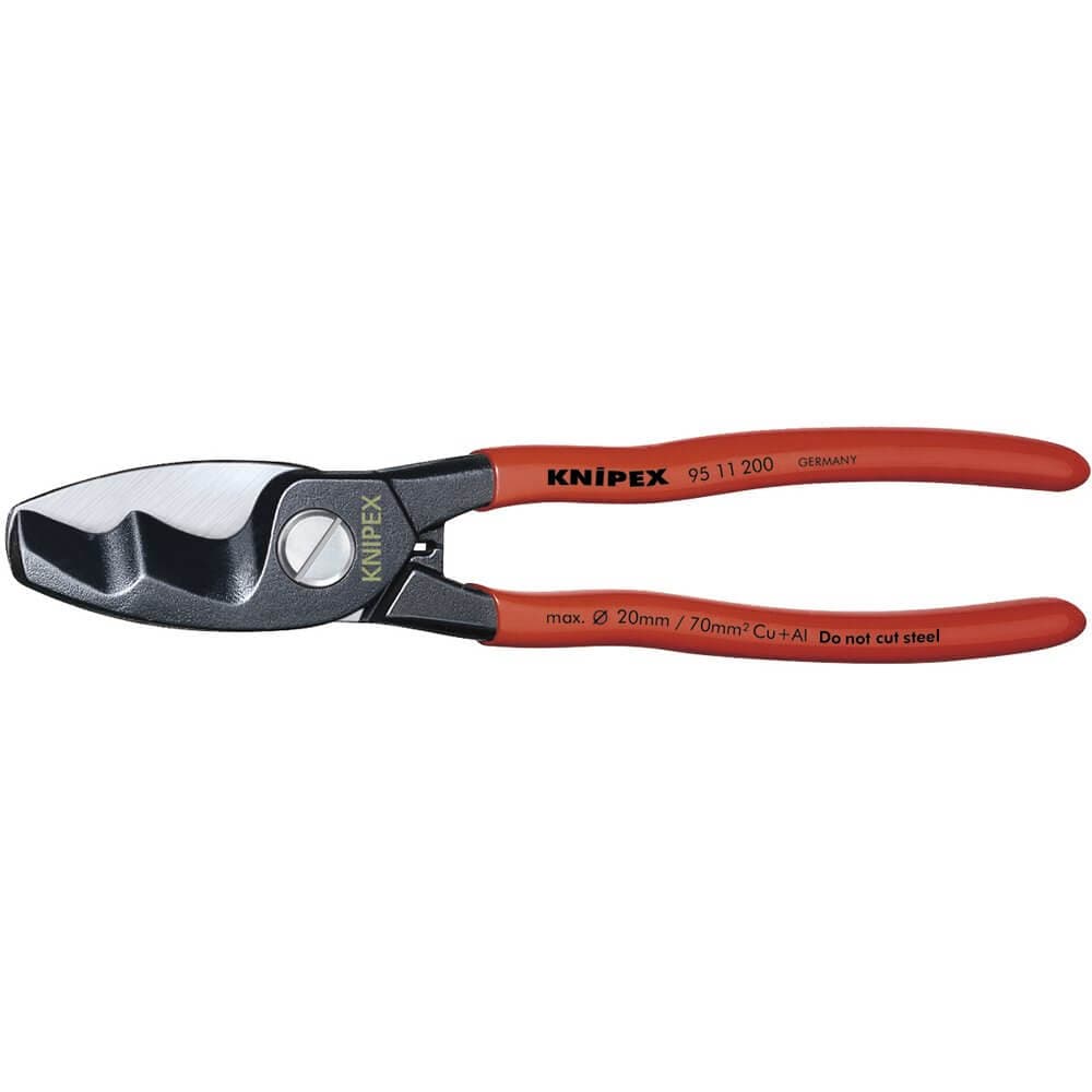 Knipex 37065 95 11 200 Copper Or Aluminium Only Cable Shear 200Mm each