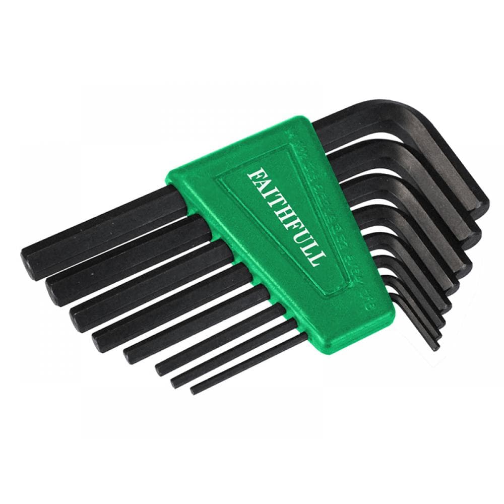 Faithfull Imperial Short Arm Hexagon Key Set 8 Piece