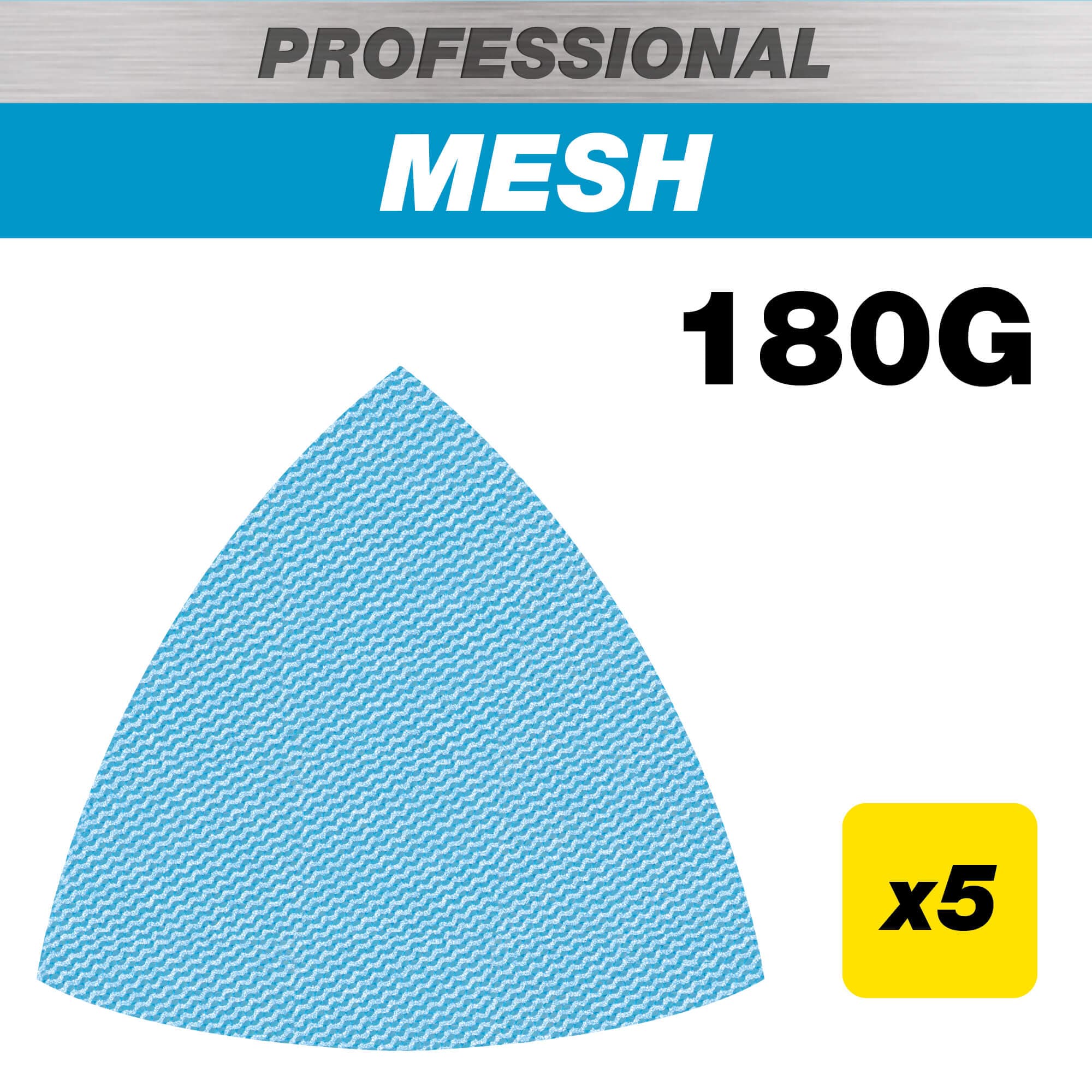 Trend 93 X 93Mm 180G Pro Mesh Delta Sanding Pad 5 Pack AB/OSC/180P