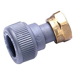 Davant 15Mm Grey Pushfit Straight Tap Connector GPSTC15
