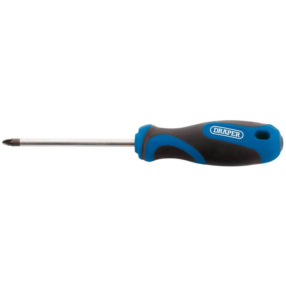 Draper 48928 Soft Grip Pz Type Screwdriver No.2 X 100Mm each