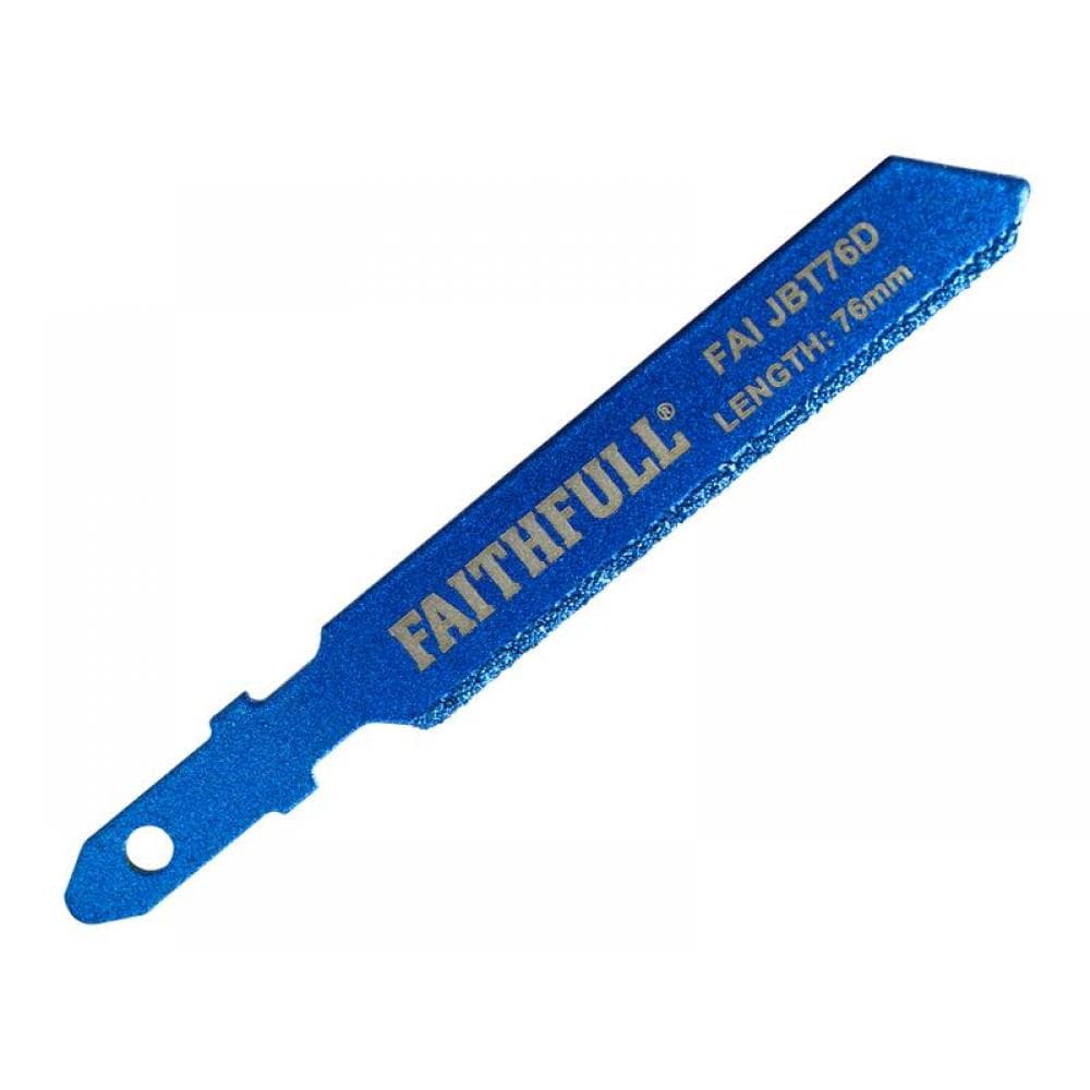 Faithfull Jigsaw Blade Diamond Grit 76Mm