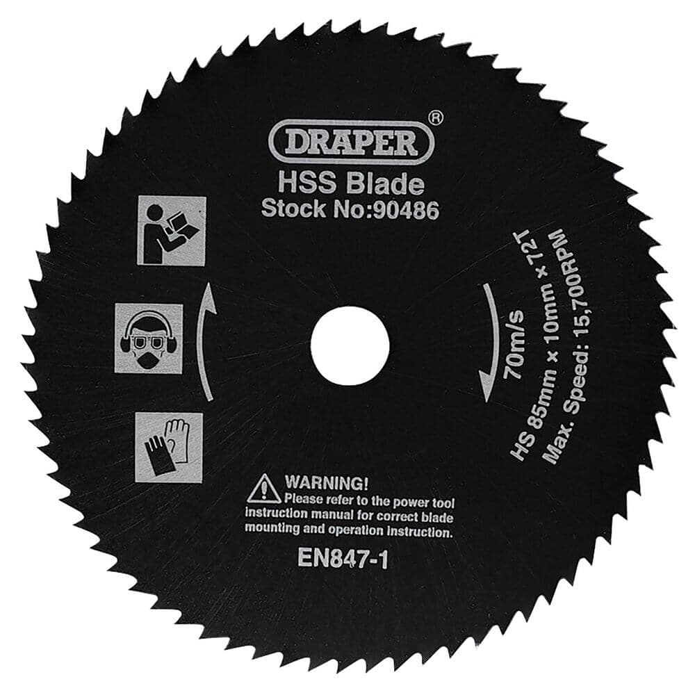 Draper 90486 Hss Saw Blade 85Mm each