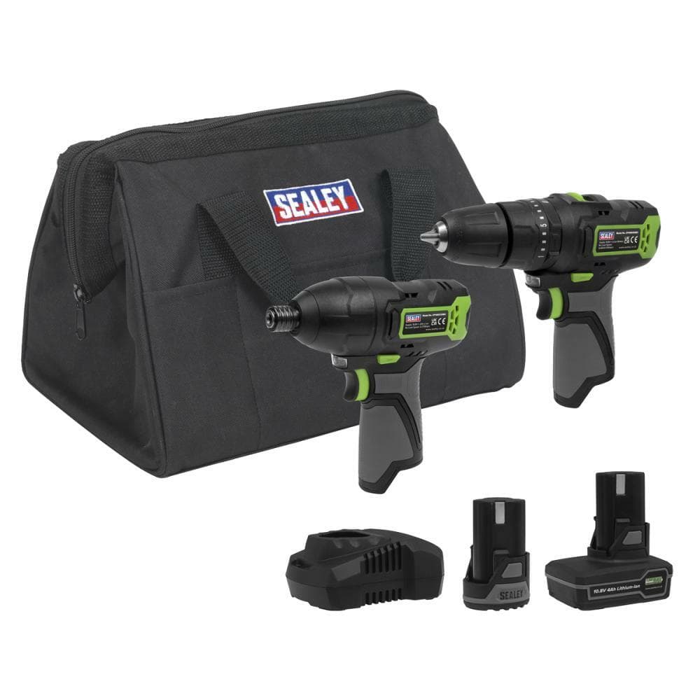 Sealey CP108VCOMBO3 2 X 10.8V Sv10.8 Series Combi Drill & Impact Driver Kit