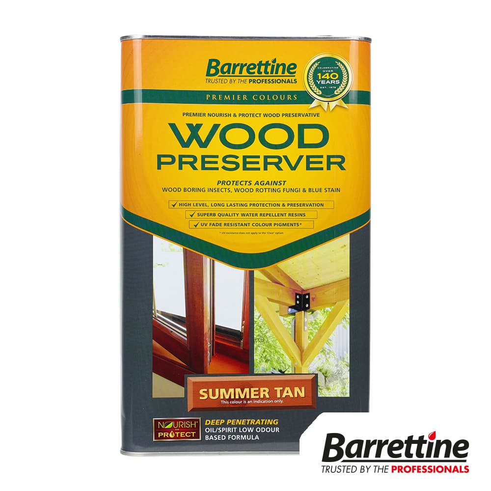 Barrettine Wood Preserver - Summer Tan Tin 1 WOST005