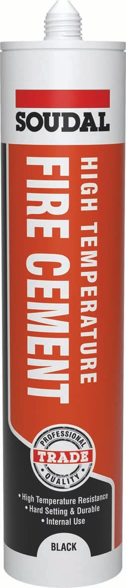 Soudal High Temperature Fire Cement Black 290Ml 155722
