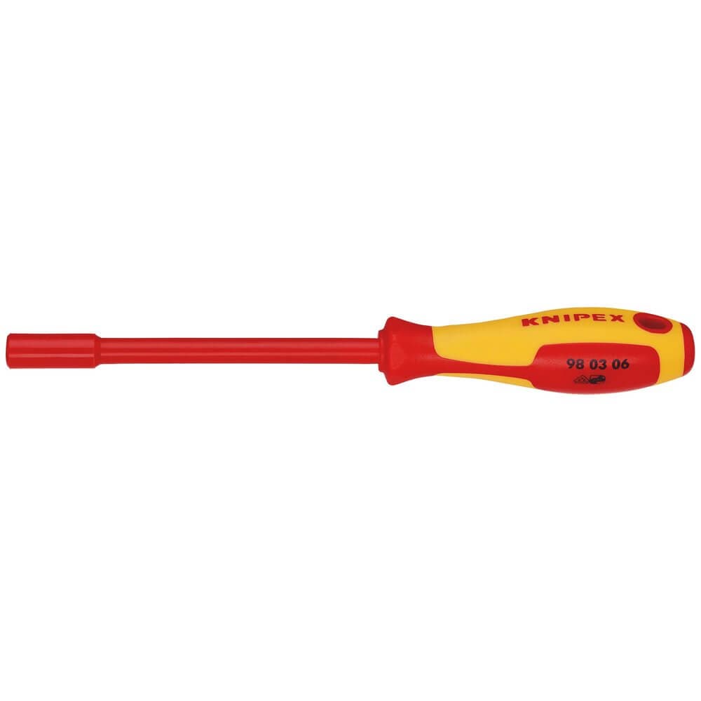 Knipex 98 03 06 Vde Insulated Nut Driver 6.0 X 125Mm each 1 18735