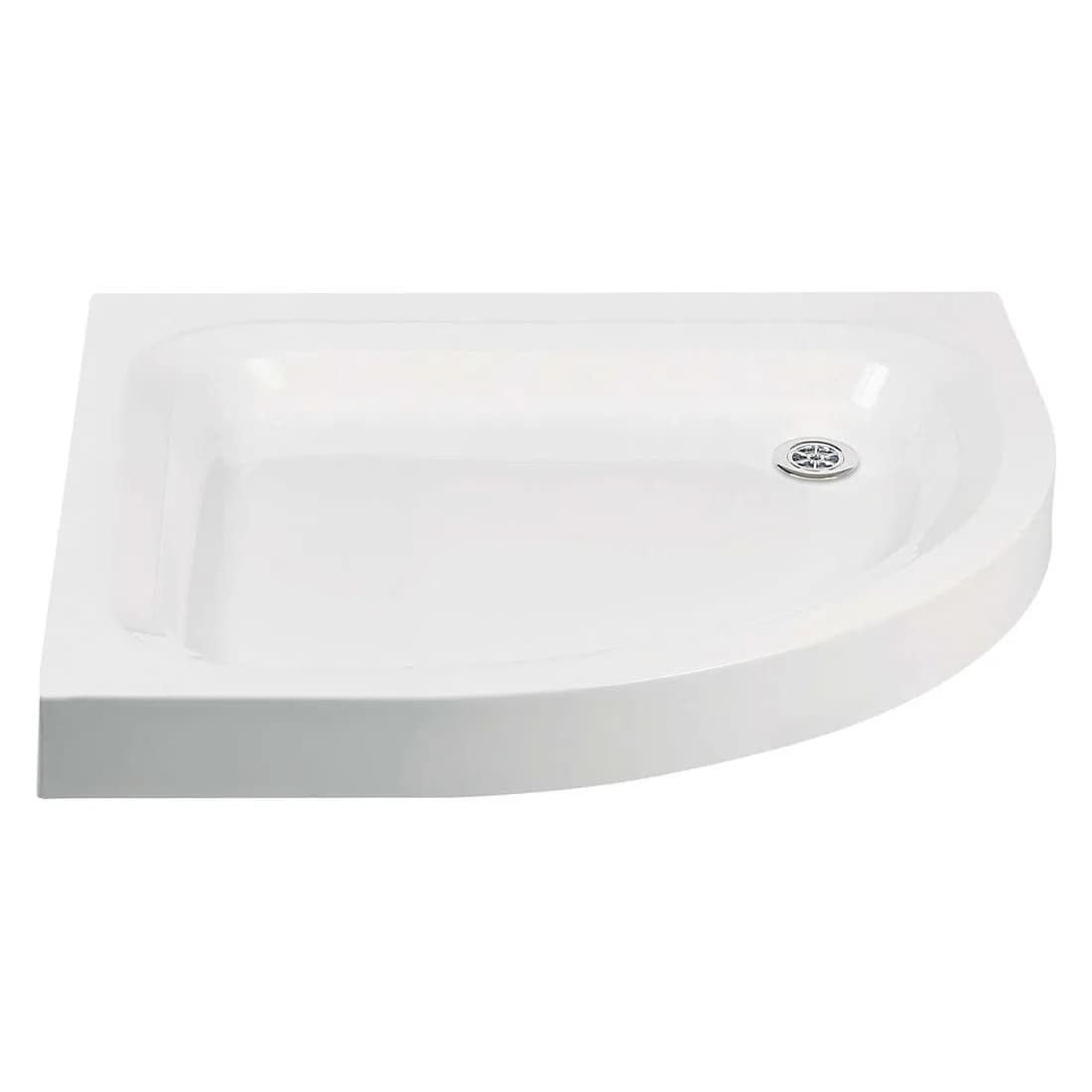 Shower Tray 900Mm Quadrant Abs Stone Resin White