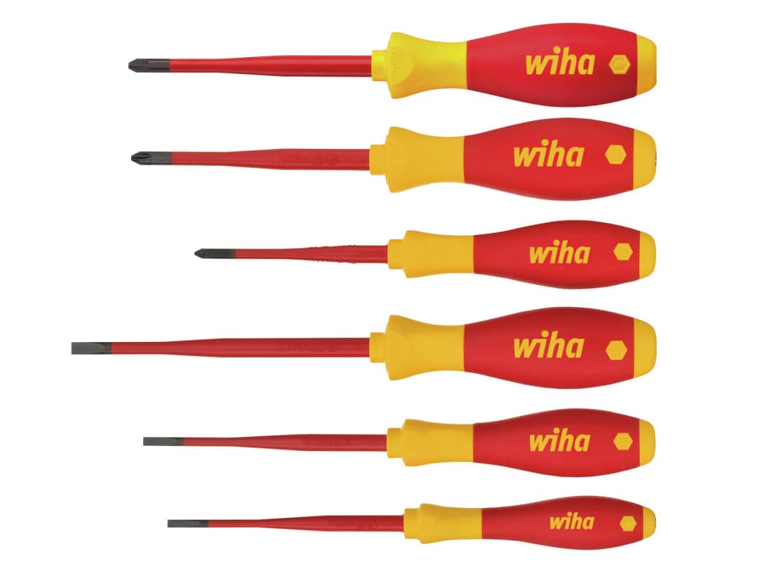 Wiha SoftFinish® electric SL/PH/PZS Screwdriver Set, 6 Piece 38362