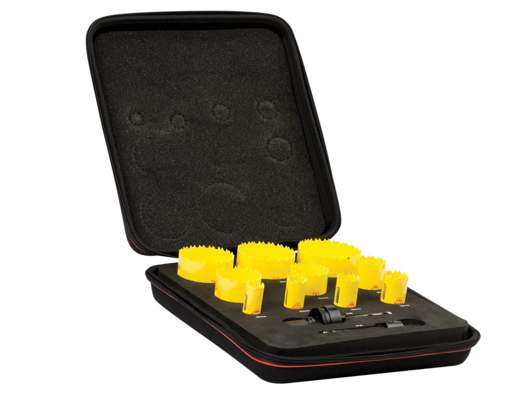 Starrett KDC10021 Deep Cut Bi-Metal Deluxe Electrician's Holesaw Kit, 12 Piece BF7009