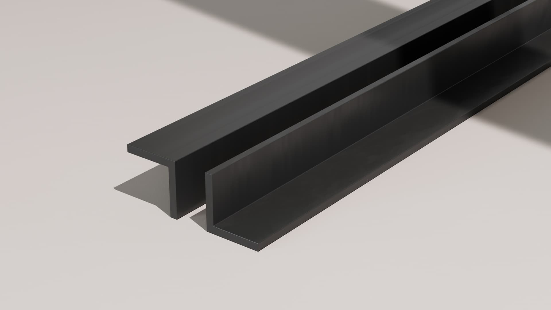 Composite Cladding Trims – 50x50mm – Black – 3m
