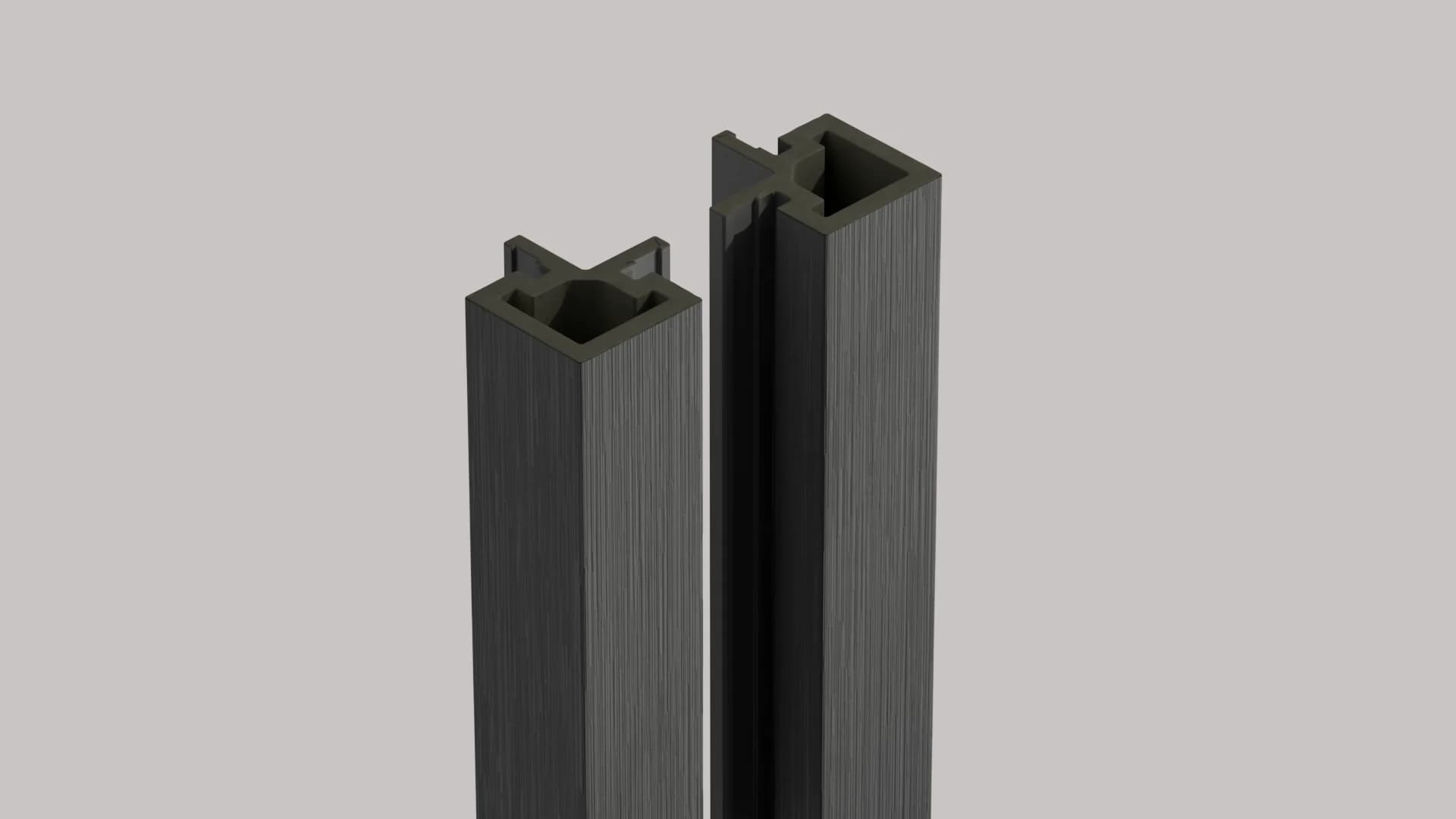 Exterior Cladding Corner Trims Grey