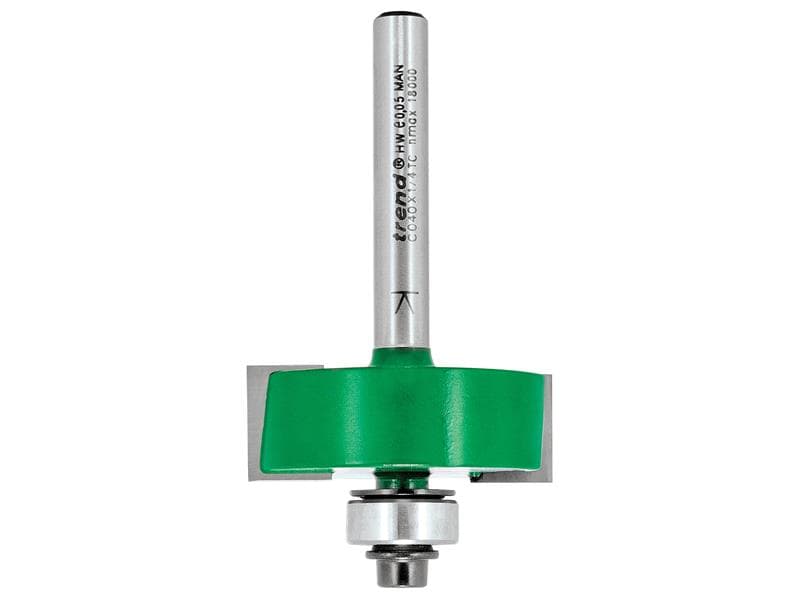 Trend C040X1/4TC C040 X 1/4 Tct Bearing Guided Rebater 35.0Mm