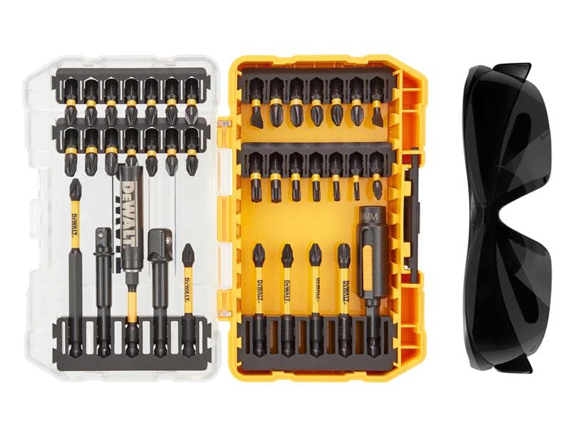 Dewalt DT70740T-QZ Dt70740T Flextorq Bit Set 38 Piece + Safety Glasses