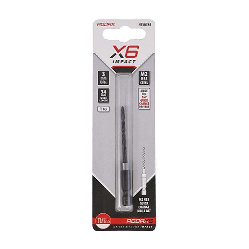 Timco HSSG3X6 Impact Drill Bit 3.0Mm Blister Pack 1