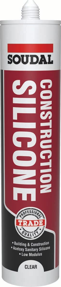 Soudal Construction Silicone Clear 290Ml 152978