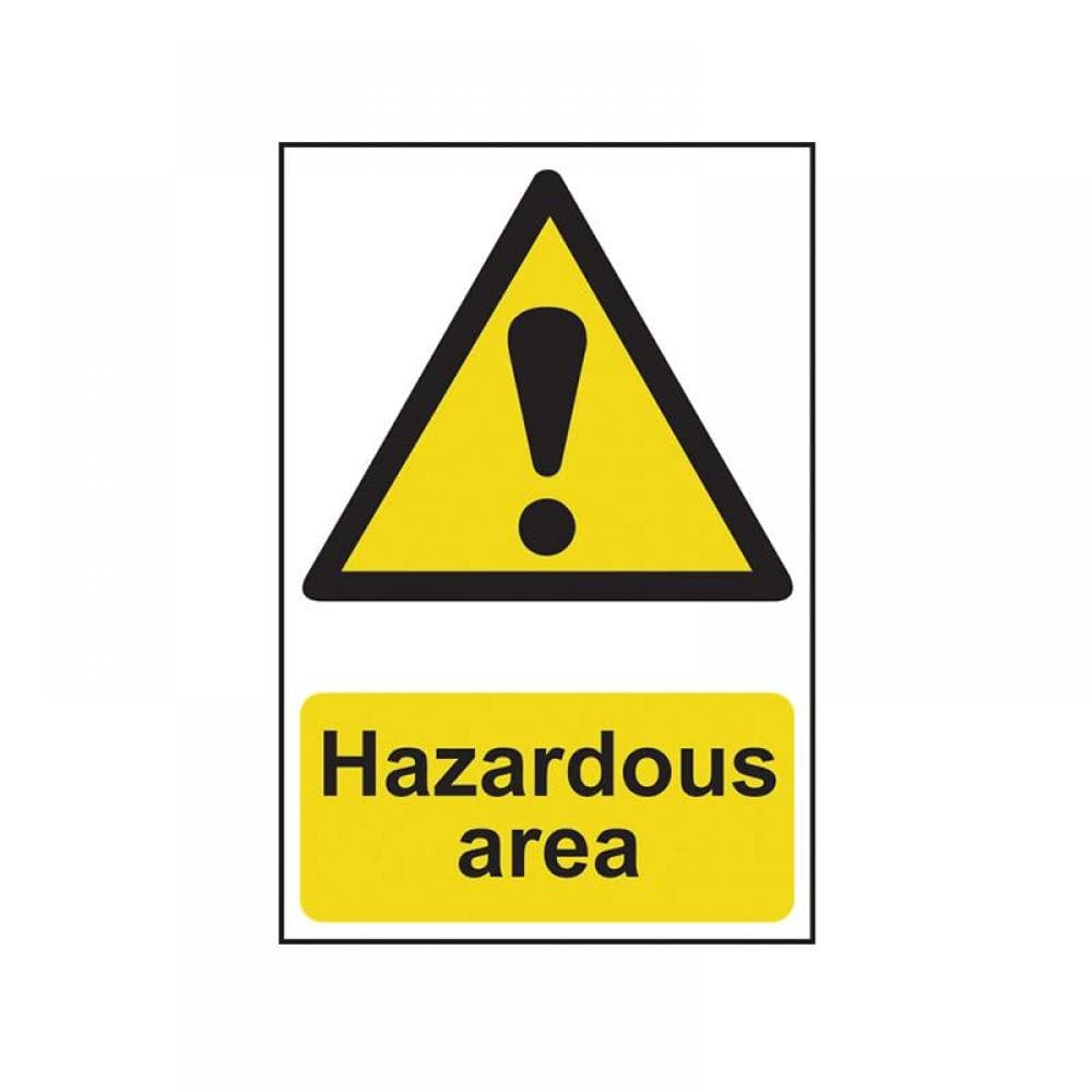Scan 4107 Hazardous Area - Pvc Sign 400 X 600Mm