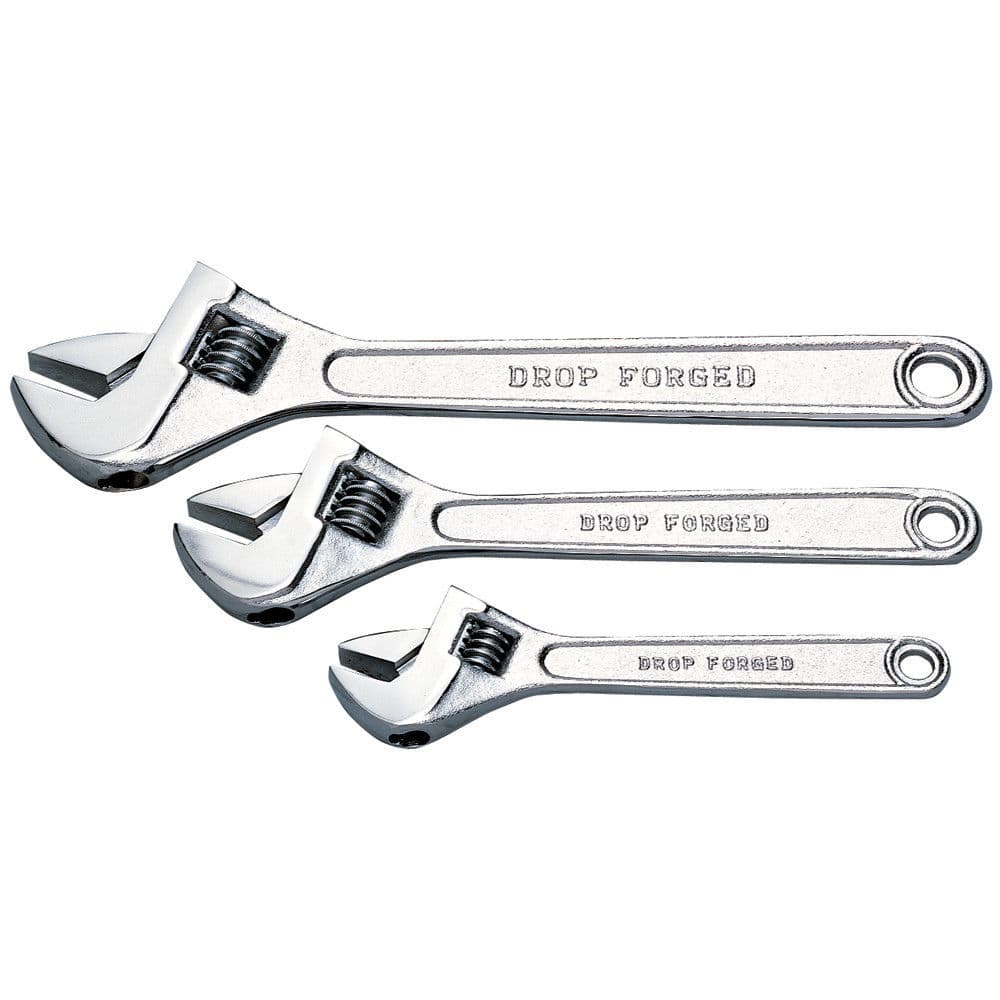 Clarke 1800104 Cht104 3 Piece Adjustable Wrench Set