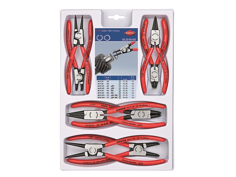 Knipex 00 20 04 V01 Circlip Plier Set 8 Piece