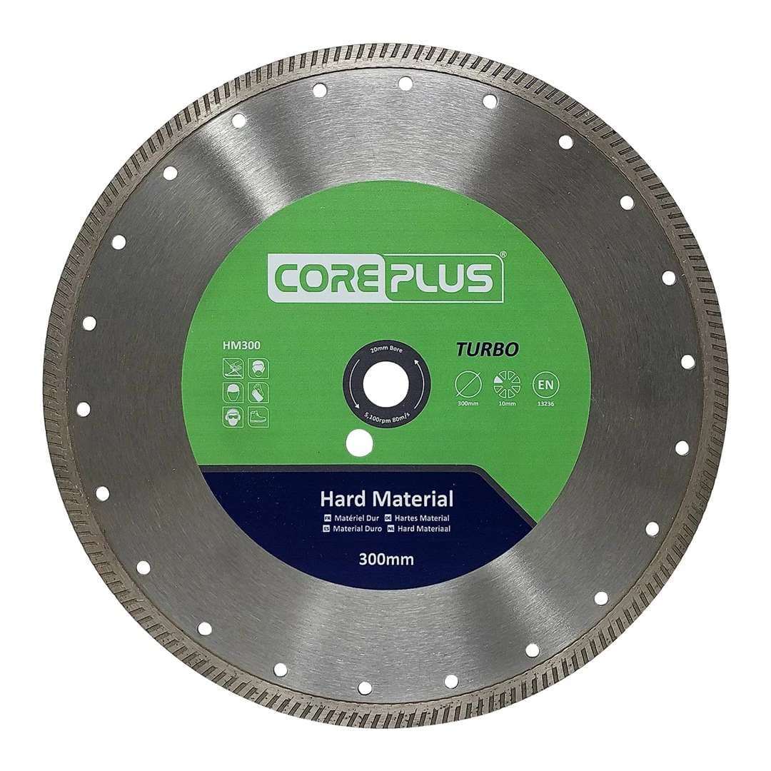 Coreplus CORDBHM300 Hard Material Diamond Blades 300Mm (Box Of 1)