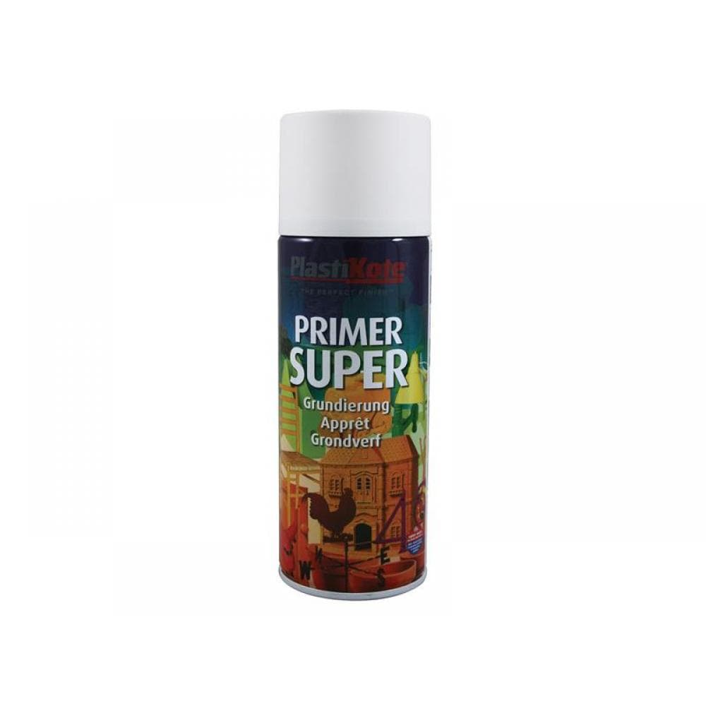 Plastikote 011145 Super Spray Primer White 400Ml