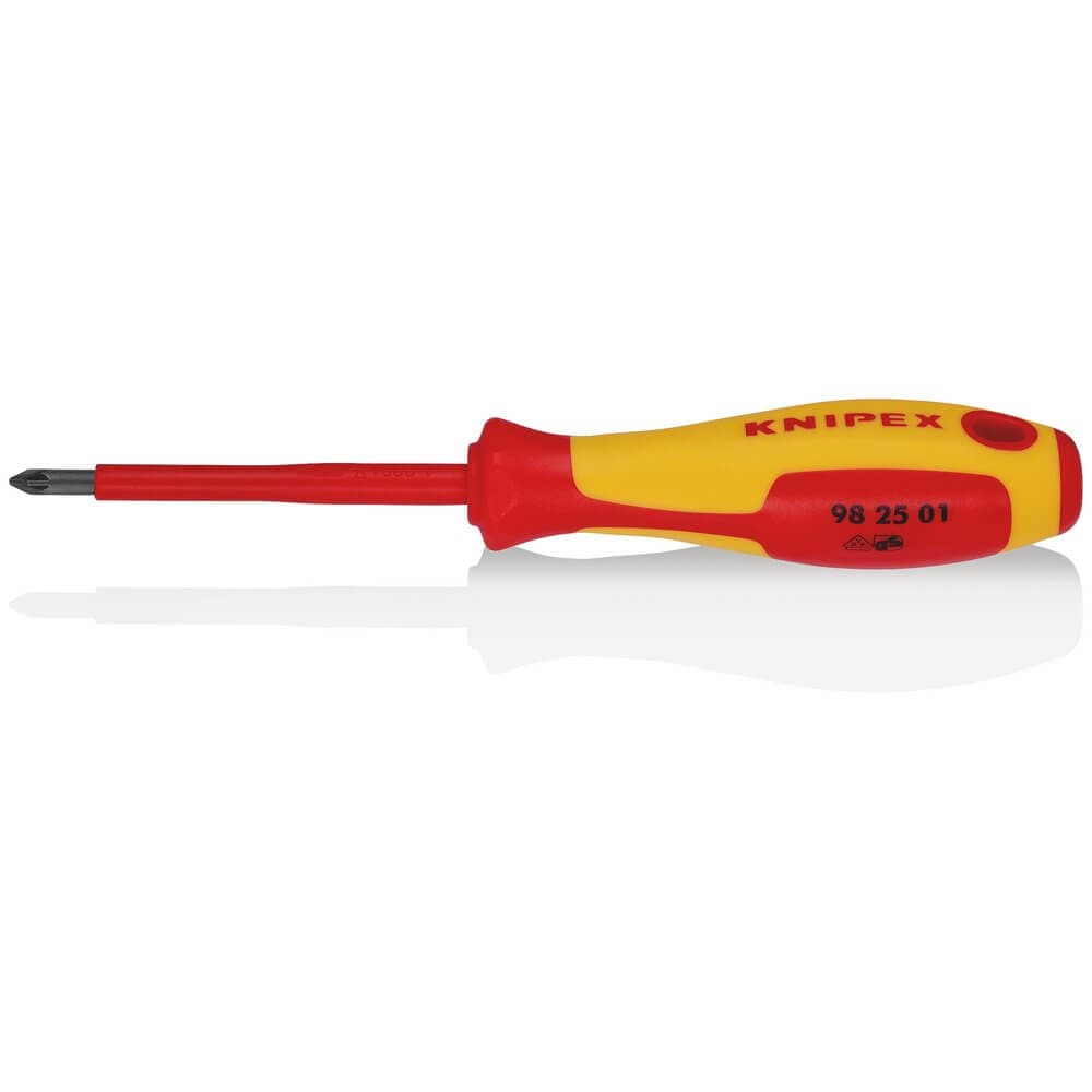 Knipex 98 25 01 Vde Insulated Pozidriv® Screwdriver Pz1 X 80Mm each 1 57556