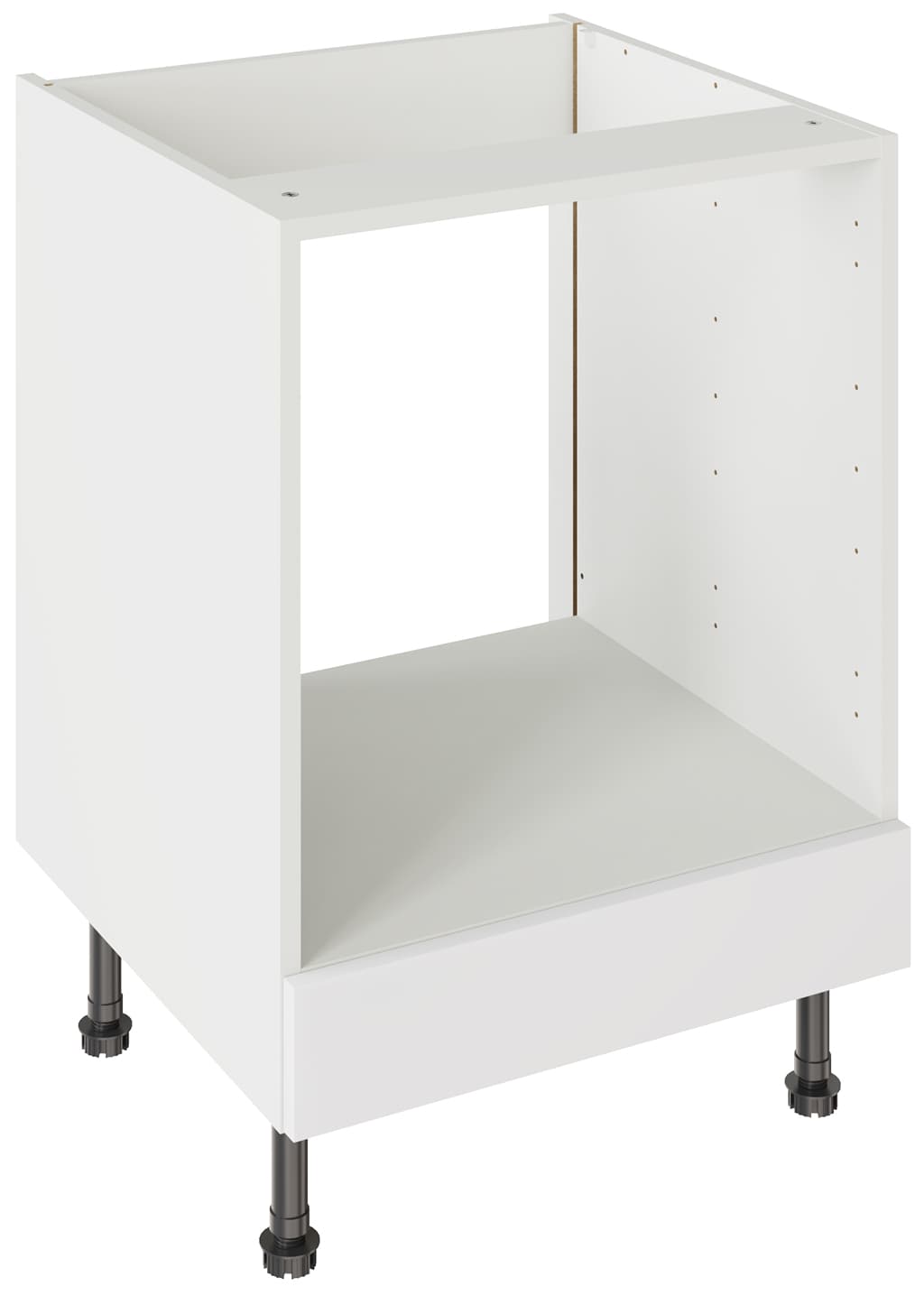 Flatpack Built Under Oven Housing Unit J-pull Super Gloss White 600mm - FKKJ0005