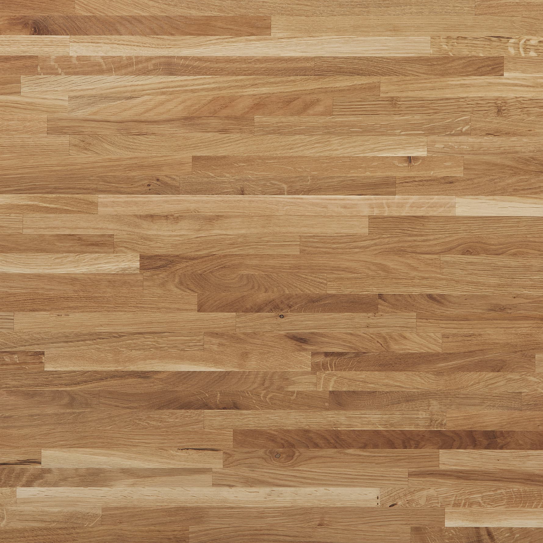 Solid Narrow Stave Rustic Oak Worktop Pre-Oiled 3000 x 620 x 26mm