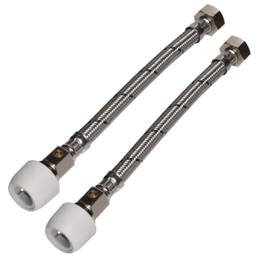 Hep2O Flexible Tap Connector 22mm x 3/4x300mm Length HD125B/22W