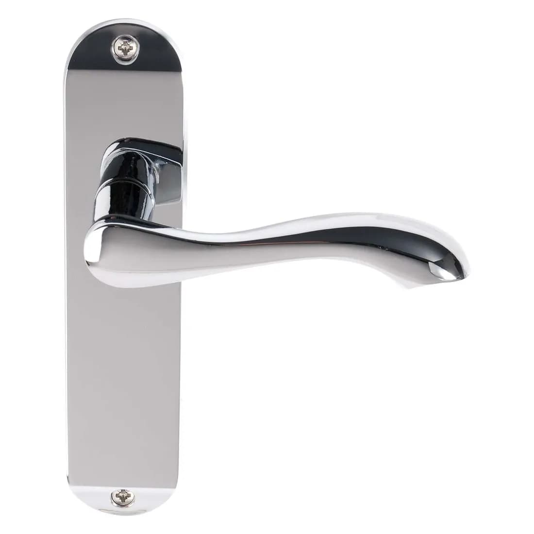 Stretton Latch Door Handles Polished Chrome Plated Premier