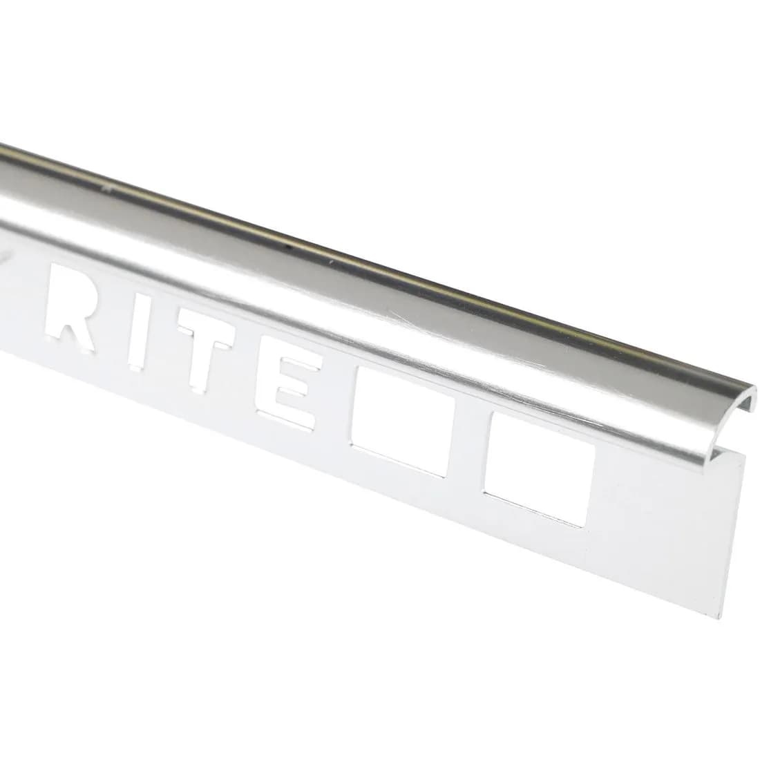 Tile Trim Silver Aluminium 2.4Mt X 8Mm Deep