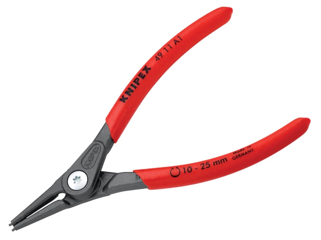 Knipex 49 11 A1 Precision Circlip Pliers External Straight 10-25mm 49 11 A1 SB