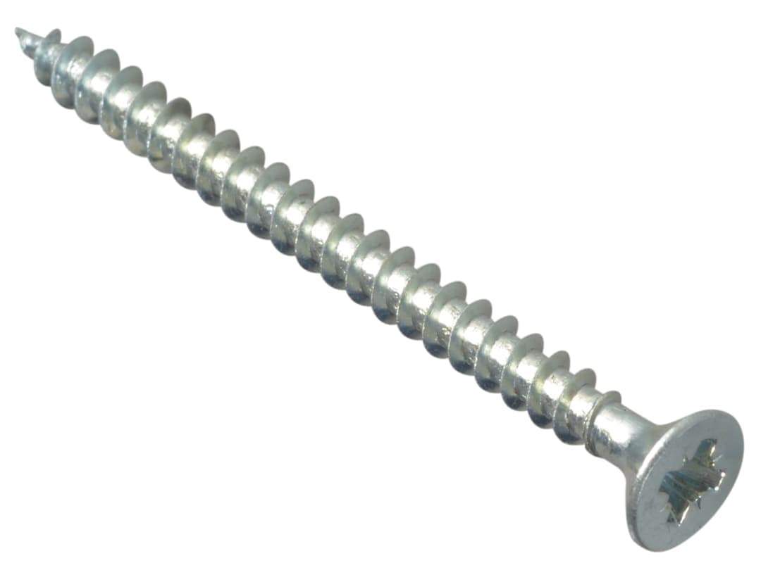 ForgeFix Multi-Purpose Pozi Compatible Screw CSK ST ZP 4 x 50mm Box 200 MPS450ZP