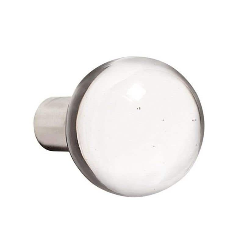 Ball Cabinet/Drawer Knob - 30mm - Clear Acrylic - Elite Knobs & Handles