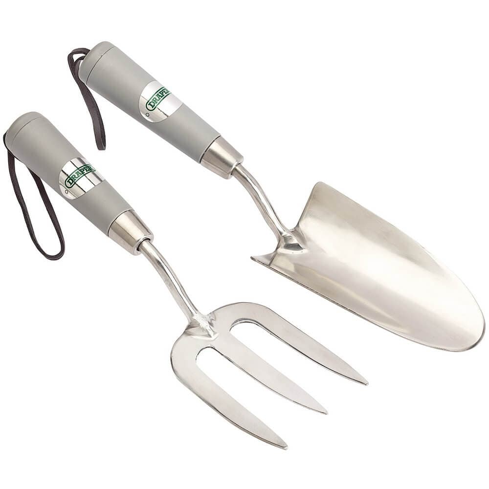 Draper 83773 Stainless Steel Hand Fork And Trowel Set (2 Piece) per set