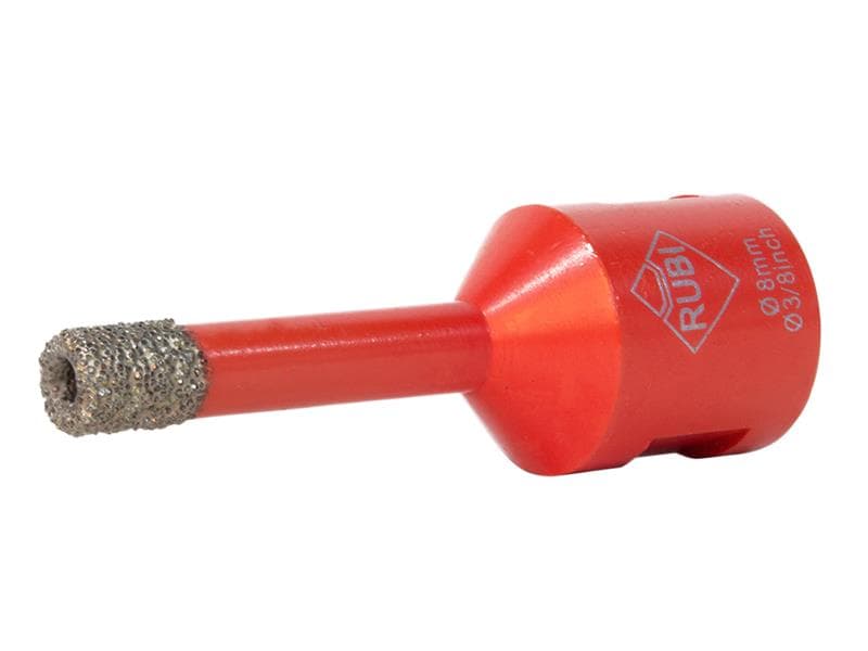 Rubi Tiling Tools 05989 Dry Cut Diamond Drill Bit 8Mm