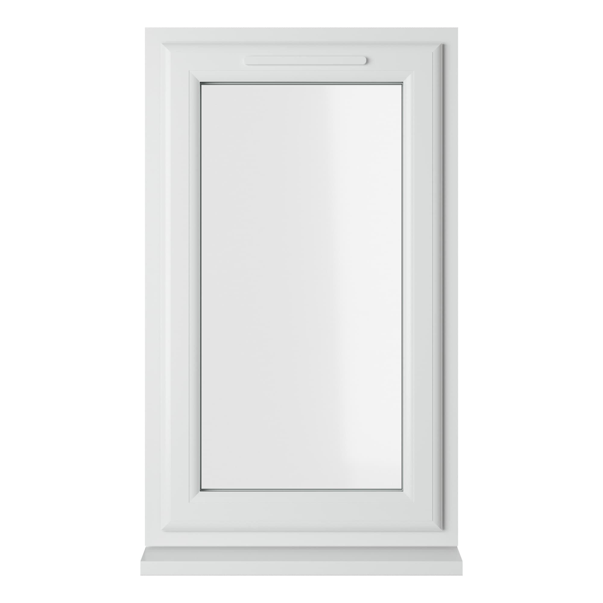 Crystal Triple Glazed uPVC Window White Top Hung 610mm x 1040mm Clear