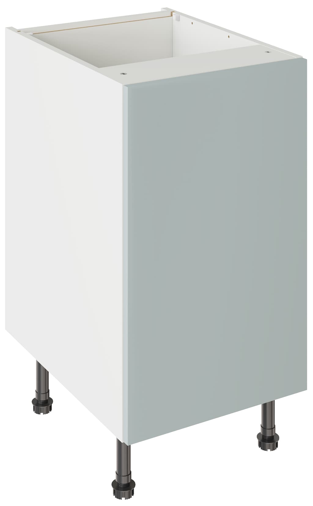 Flatpack 450 Base Kitchen Cabinet Slab Supermatt Aquamarine