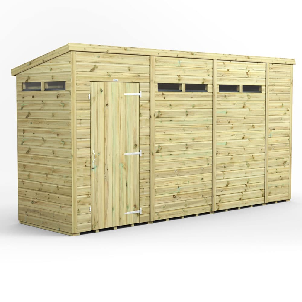 Powersheds 14x4 Premium Powersheds Security Pent