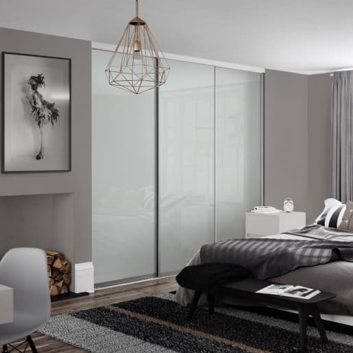 Spacepro Silver Steel and Glass Contour Frame Arctic Sliding Doors, Size: 2216x2260mm