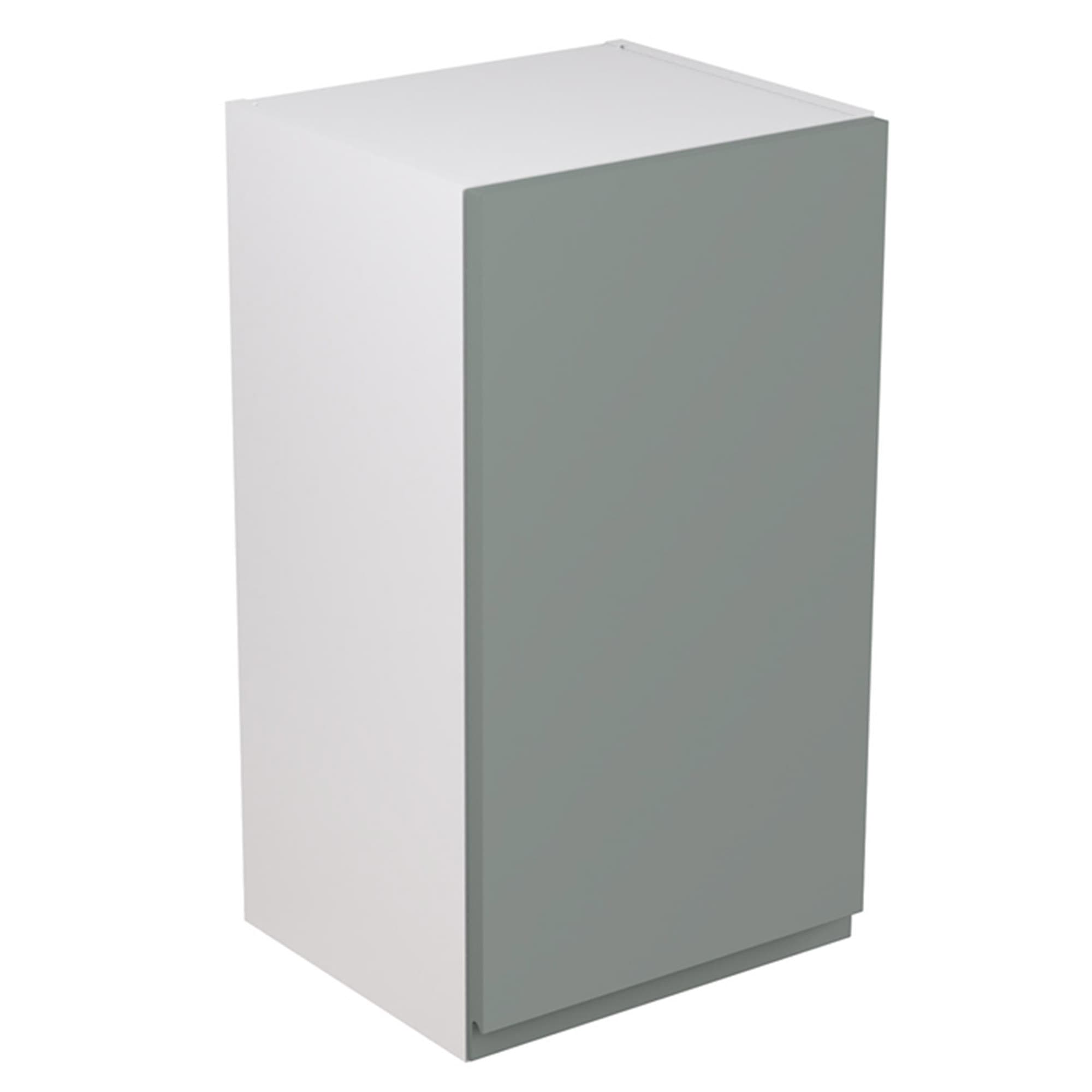 Flatpack 400 Wall Kitchen Cabinet J-Pull Ultra Matt Sage Green