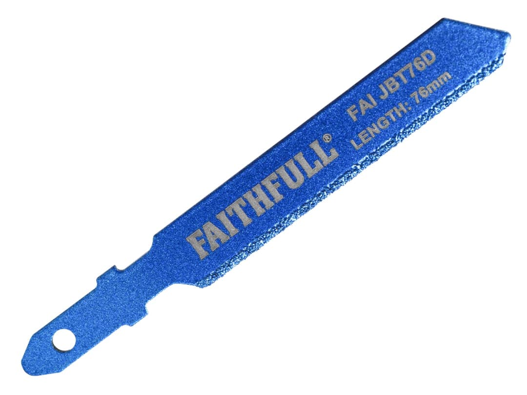 Faithfull Jigsaw Blade Diamond Grit 76mm FAIJBT76D