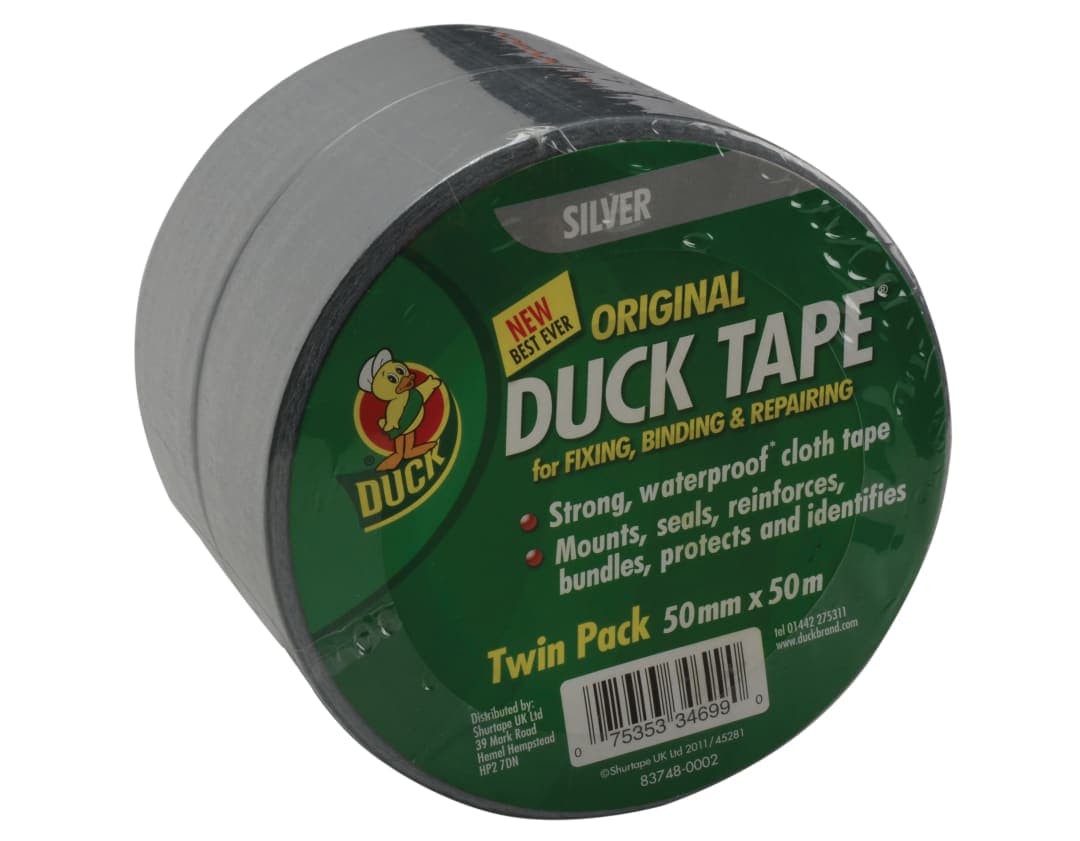 Shurtape Duck Tape® Original 50mm x 50m Silver (Twin Pack) 211115