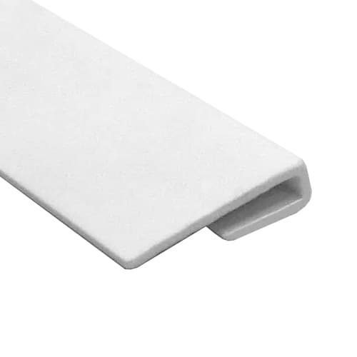 AM Clad PVC Hygiene Cladding One Part Edge Trim - 3mtr White