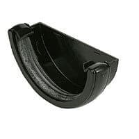 FloPlast Mini Gutter External Stopend - 76mm Black