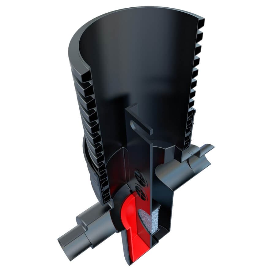 Silt SILTBLOK - 300mm Diameter x 990mm Deep with 110-160mm Outlets With Cover